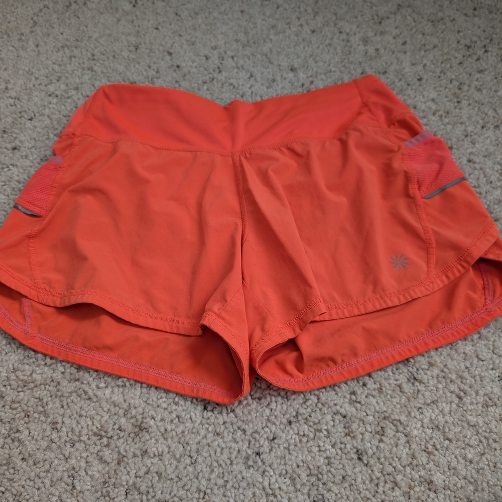 Athleta Bright Coral Athletic Shorts